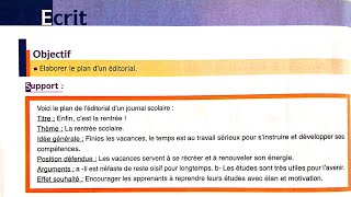 élaborer le plan dun éditorial écrit  le français au collège [upl. by Elayor]