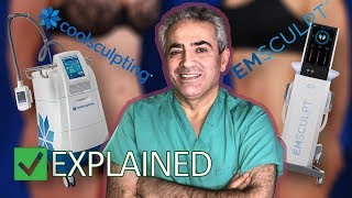 CoolSculpting VS Emsculpt  EXPLAINED  What is the difference  Khoobehi amp Associates [upl. by Aleris]