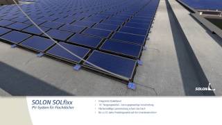 SOLON SOLfixx für Gewerbegebäude PhotovoltaikSystem für Flachdächer [upl. by Ellatsyrc618]