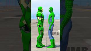 GTA V  GREENSPIDERMAN VS GREENIRONMAN WHO RICHEST GTA 5 🤑16 shorts gtav funnyragdolls [upl. by Audrye952]