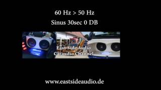 60 to 50 Hz 30sec Sinus Ton Wave 0DB für Hifi Audio Test Sweep [upl. by Deloria]