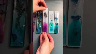 How to make resin bookmarkshandmade resin bookmarks resinart [upl. by Nisay]