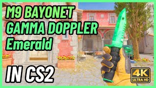 ★ CS2 M9 Bayonet Gamma Doppler Emerald  CS2 Knife InGame Showcase 4K [upl. by Alma]