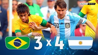 Brasil 3 x 4 Argentina Neymar x Messi ● 2012 Friendly Extended Goals amp Highlights HD [upl. by Callahan689]