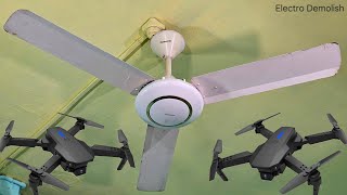 Made In Indonesia 🇮🇩 Unique Vintage Collection  Panasonic Ceiling Fan Falling Down to Drone 🔥🔥🔥 [upl. by Ennaitsirhc]