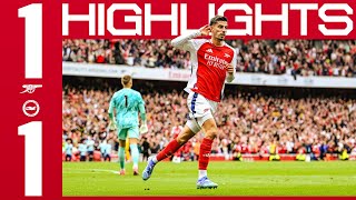 HIGHLIGHTS  Arsenal vs Brighton amp Hove Albion 11  Havertz  Premier League [upl. by Seftton]