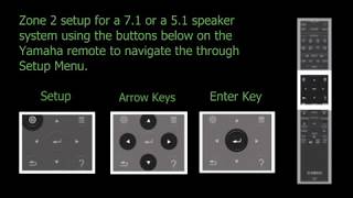 RXV685 Zone 2 Setup for 7151 speaker layout [upl. by Rexanna]