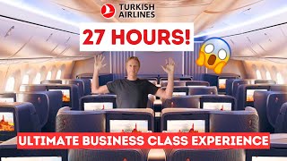 Wow 27 hours in Turkish Airlines BUSINESS CLASS [upl. by Rora]