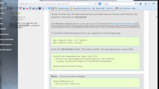 Install Zend Framework 2 and how to set a virtual host for it [upl. by Nylg114]