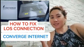 HOW TO FIX LOS CONNECTION CONVERGE INTERNET Nakaconnect pero walang signal or not connected [upl. by Ahsotan]