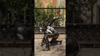 Superhero Landing Black Suit Edit shorts スパイダーマン spiderman ps5 marvel [upl. by Hardy628]