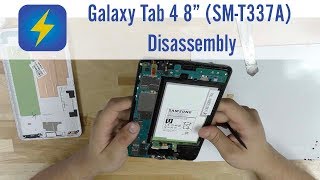 Galaxy Tab 4 80 SMT337A Disassembly [upl. by Chae689]