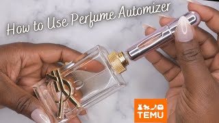 Refillable Perfume Atomizer Review  Temu Finds  How to Refill Travel Perfume Atomizer [upl. by Fusco]