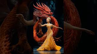 Woman Transforms into Fiery Dragon on Stage AmericaGotTalent Magic [upl. by Apostles]