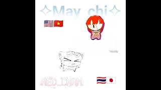 🇺🇸🇻🇳🇹🇭🇯🇵fake collabftredchan and Maychi2012animationshort [upl. by Dranyar23]