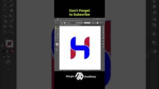 Adobe Illustrator  Letter H Logo Design with Rectangle [upl. by Lias]