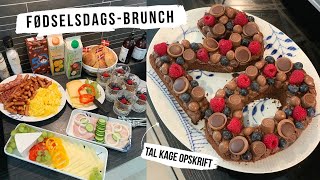 FORBEREDELSER TIL FØDSELSDAGSBRUNCH FOR FAMILIEN  JEG LAVER TALKAGE [upl. by Aleda]