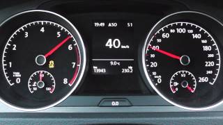 2013 Volkswagen Golf VII 14 TSI 122 HP 0100 kmh amp 0100 mph Acceleration [upl. by Silevi]