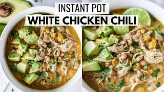 The Absolute BEST WHITE CHICKEN CHILI  Easy Instant Pot Recipe [upl. by Rad]