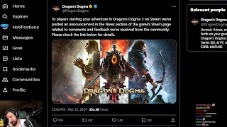 Capcom Responds to Dragons Dogma 2 Backlash [upl. by Esinehs133]