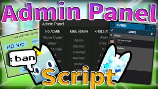 HD Admin Panel Script PASTEBIN 2023 [upl. by Haidej]