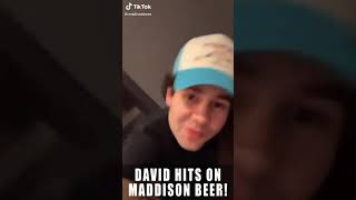 David Dobrik hits on Madison Beer❤️😂😂 shorts [upl. by Ahsenik]