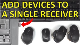 How To Connect Multiple Devices To A Logitech Unifying Receiver [upl. by Driscoll]