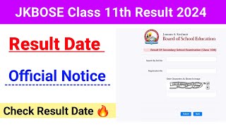 jkbose class 11th Result 2024Result DateOfficial NoticeCheck Your Result [upl. by Hellah194]