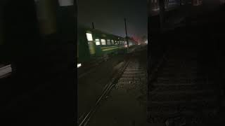 Check the horn sound of GEU40 9011 Leading 5UP Green line Express Crossing Kot Lakhpat Station [upl. by Yelroc]