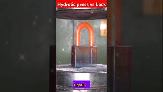 Hydrolic press vs Lock in three Countryshortvideouniqueexperiment [upl. by Llevrac]