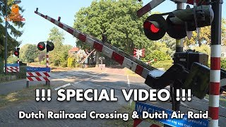 SPECIAL VIDEO   Dutch Railroad Crossing and Dutch Air Raid [upl. by Adien]