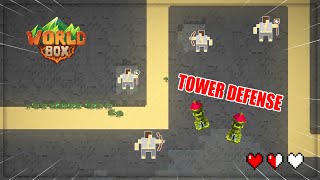 Aku Membuat TOWER DEFENSE di Game WorldBox [upl. by Elkcim]