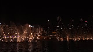 The Dubai Fountain  KalinkaКалинка By Lyudmila Zykina first performance [upl. by Tonneson]