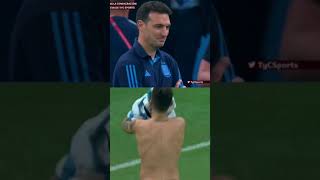 REACCIÓN DE SCALONI AL PENAL DE MONTIEL ⚽🏆  Argentina Campeón Del Mundo 🇦🇷🌟🌟🌟 SHORTS [upl. by Tdnerb]