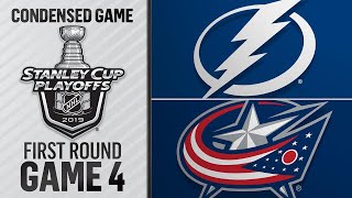 041619 First Round Gm4 Lightning  Blue Jackets [upl. by Mecke]