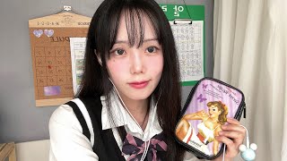 ASMR 추억의 훈녀생정 메이크업 해주기☆💄 학교 메이크업 롤플레이ㅣDoing Your Makeup In Class Roleplay [upl. by Drugi]