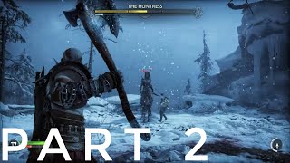 God of War Ragnarok  Battling The Huntress  Part 2 [upl. by Sugar133]