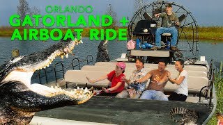 Gatorland and Airboat Ride Orlando Florida [upl. by Sirromad]