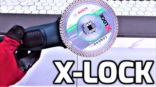 Angle Grinder  Diamond Blade XLock BOSCH 18V  Unbox and Test [upl. by Grimbald901]