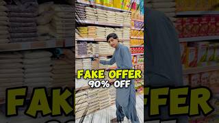 Fake offer in supermarket😮  90 off food minivlog shorts [upl. by Serrano]