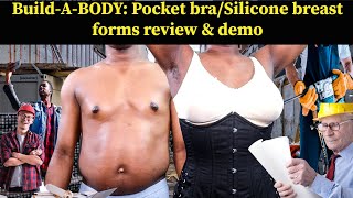 BuildABODY Pocket bra Silicone breast forms review and demo [upl. by Bibah]