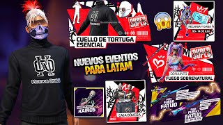 FILTRÓ TODOS LOS EVENTOS DE LA PRÓXIMA AGENDA SEMANAL DE FREE FIRE  CUELLO DE TORTUGA CAJA amp MAS [upl. by Richman]