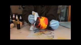 WOODTURNING AND COLORING WOOD ART [upl. by Haleelahk]