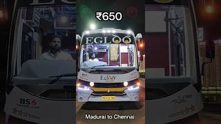 💢😱₹650க்கு சூப்பரான பஸ்ல மதுரைக்கு போலாமா🤩💥 madurai tamil shorts arvitravlog [upl. by Naihtniroc]