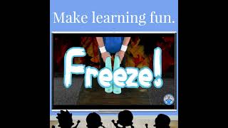 Back to School Kids Freeze Dance Consonant Blends Game [upl. by Lewse]