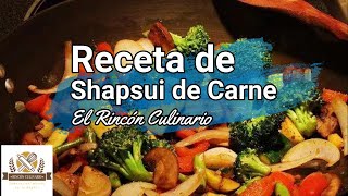 Shapsui de Carne y Arroz Chaufa  Rápido ⚡  Fácil ✅ y Económico 🤑  Receta de Rincón Culinario [upl. by Asertal]