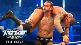 FULL MATCH — CM Punk v Randy Orton WrestleMania XXVII [upl. by Silberman]