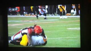 Vontaze Burfict hits Ben Roethlisberger [upl. by Eisele498]