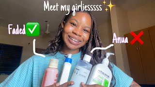 RATING viral skincare products on black skin Anua topicals faded ceravehonest review [upl. by Eckart]