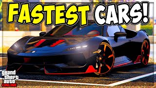 Top 5 Fastest Cars in GTA 5 Online 2024 Best Cars [upl. by Otrebcire]